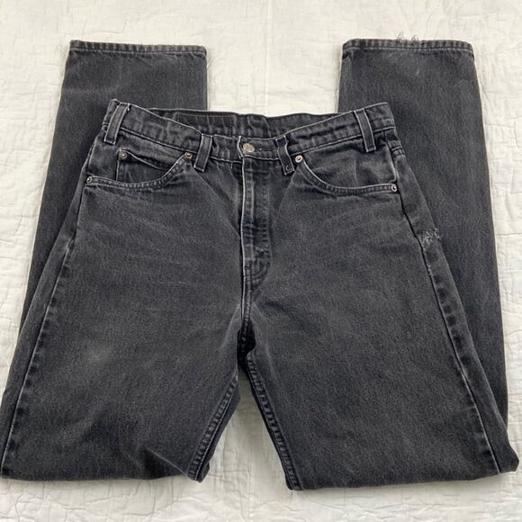 Levi's Denim - Vintage 505 Black Distressed Orange Tab Levi’s